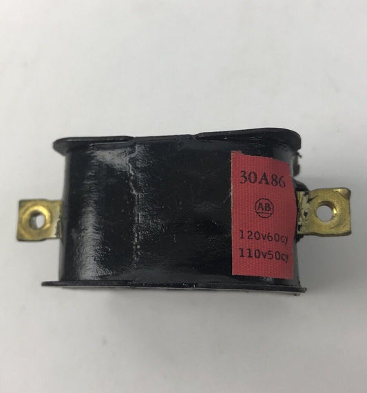 Allen Bradley 30A86 Coil, 120V 60Cy/ 110V 50Cy.  USED