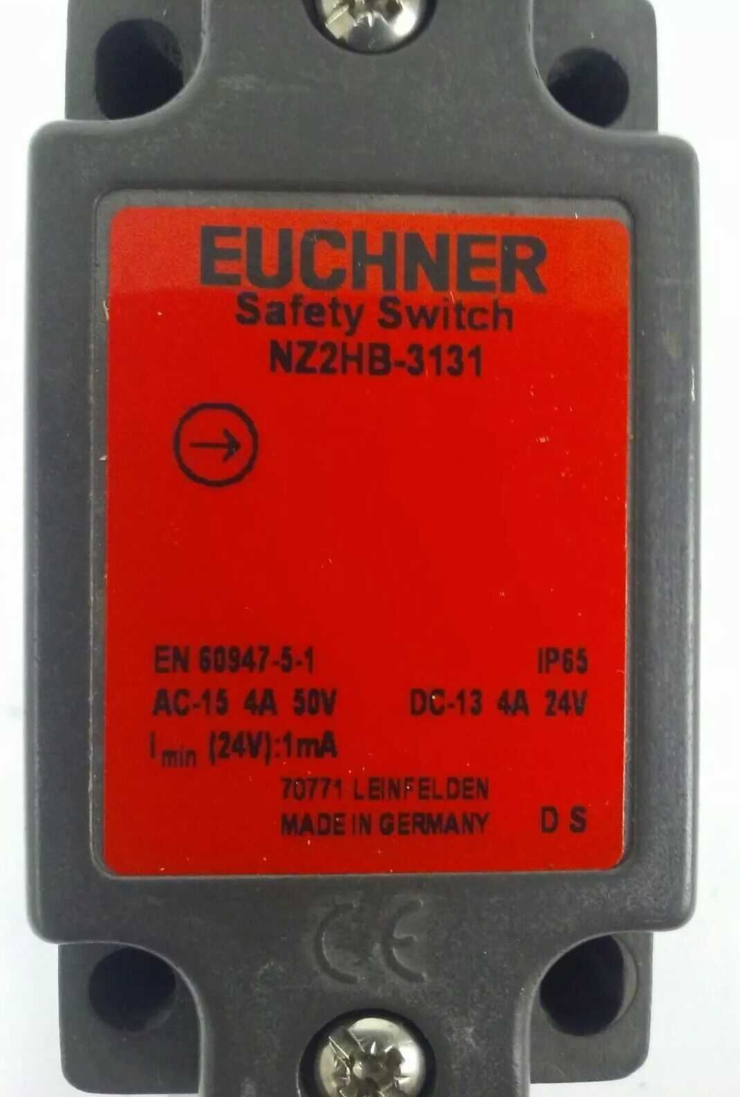 EUCHNER SAFETY SWITCH NZ2HB-3131 , AC-15 4A 50V, DC-13 4A 24V