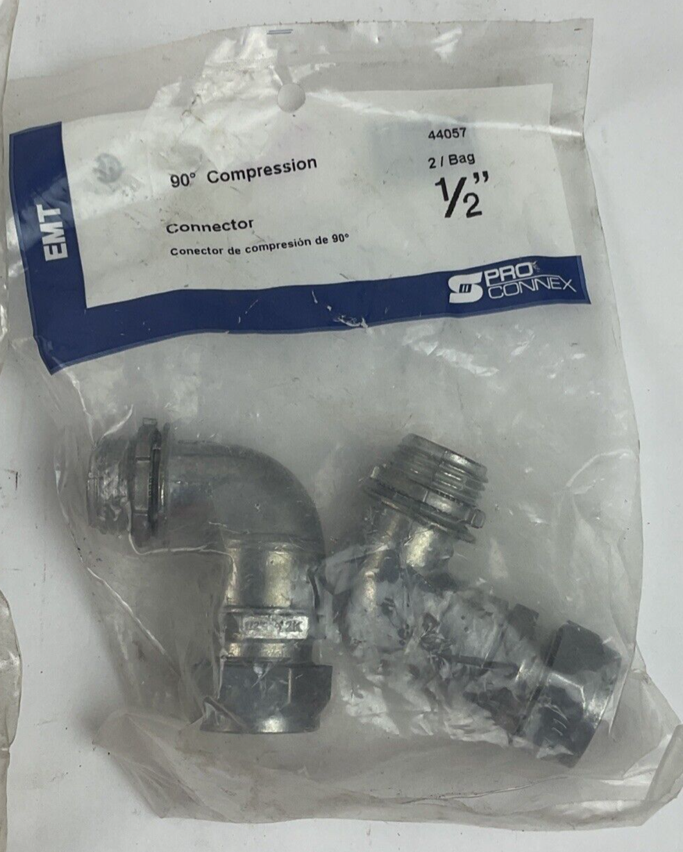 EMT SET SCREW CONN. 1/2" 44230  , PULL ELBOW 3/4" 44562 , 90* COMPRESSION 44057