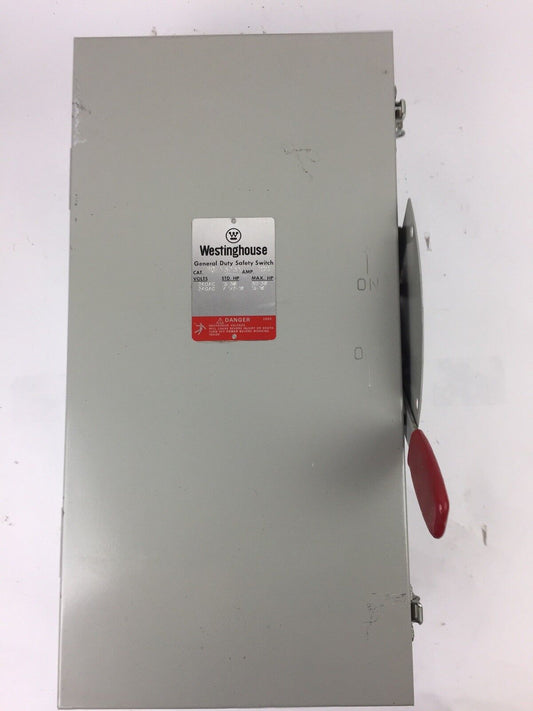 WESTINGHOUSE RGFN323N TYPE 3R RAINPROOF 100 AMP 240 VAC SAFETY SWITCH