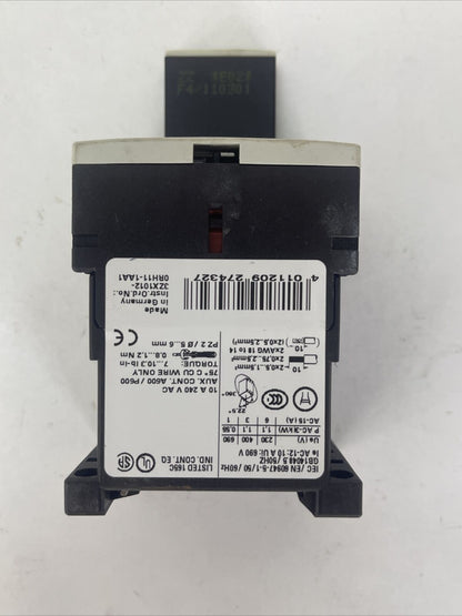 SIEMENS 3RH1131-1BB40 CONTACTOR 10A 240VAC 3RT1916-1EH00 SURGE SURPRESSOR 12-250