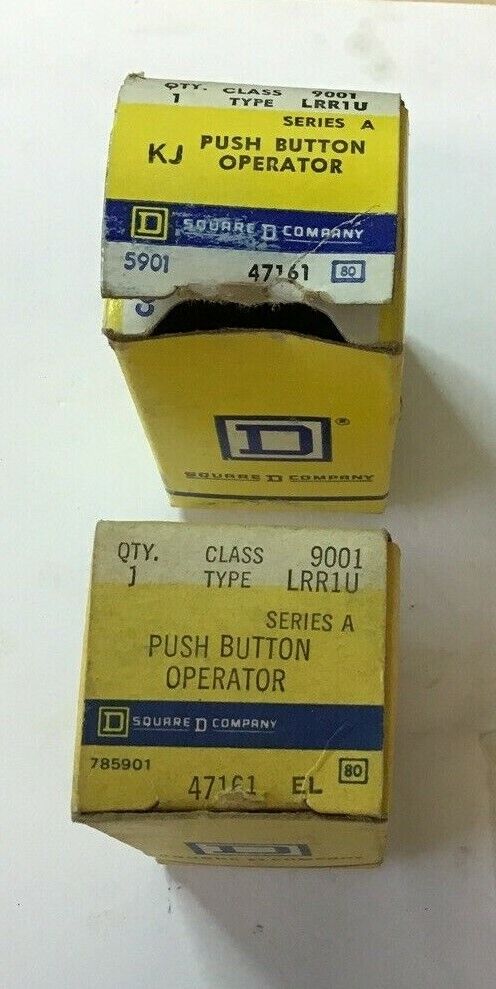 SQUARE D 9001 LRR1U PUSH BUTTON OPERATOR SER. A ***LOTOF2***