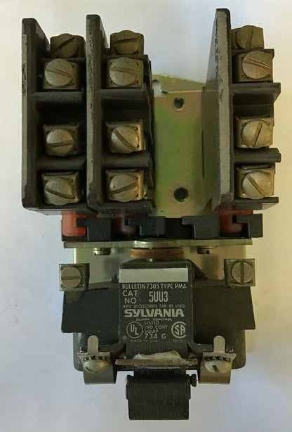 SYLVANIA 5UU3-76 PMA  A.C.RELAY 6 CONT. 120V 60HZ 3N.O./33N.C. 600VAC