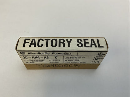 ALLEN BRADLEY 20-HIM-A3 SER C POWER FLEX FULL NUMERIC LCD HIM FIRWARE V6.001