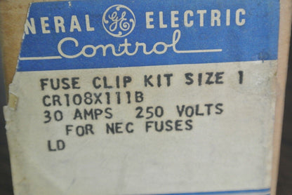 GE / GENERAL ELECTRIC CR108X111B FUSE CLIP KIT - 30A, 250V for NEC - NEW SURPLUS