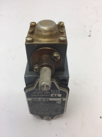 ALLEN BRADLEY 802R-HFW2 OILTIGHT LIMIT SWITCH SEALED CONTACT SERIES B