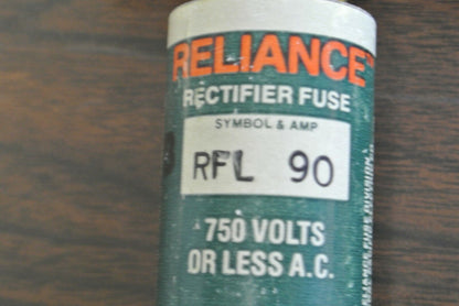 RELIANCE RFL90 RECTIFIER FUSE / 90A / 750V / NEW SURPLUS