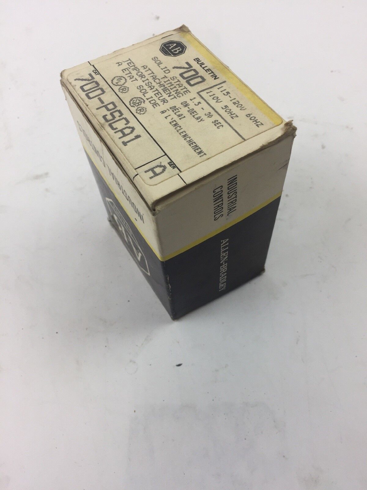 ALLEN BRADLEY 700-PSCA1 SOLID STATE TIMING ATTACHMENT 115-120V 60HZ 110V 50HZ