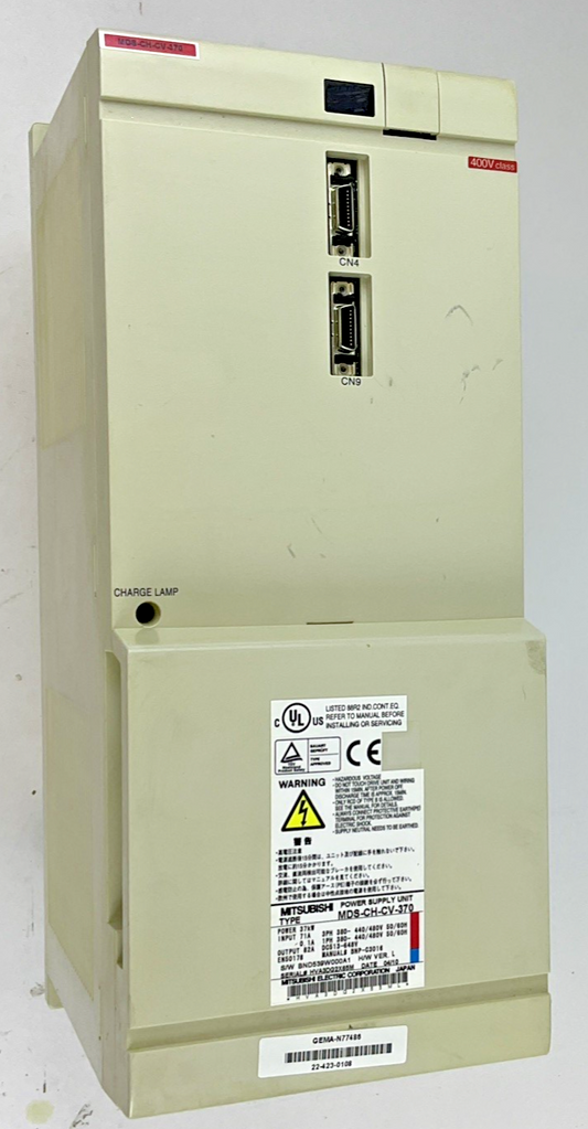 MITSUBISHI MDS-CH-VC-370 SERVO DRIVE UNIT 37KW 648V H/W VER.L 71A 50/60HZ