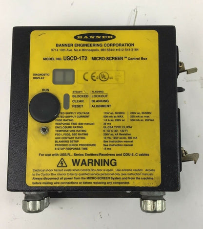 BANNER USCD-1T2 MICRO SCREEN CONTROL BOX