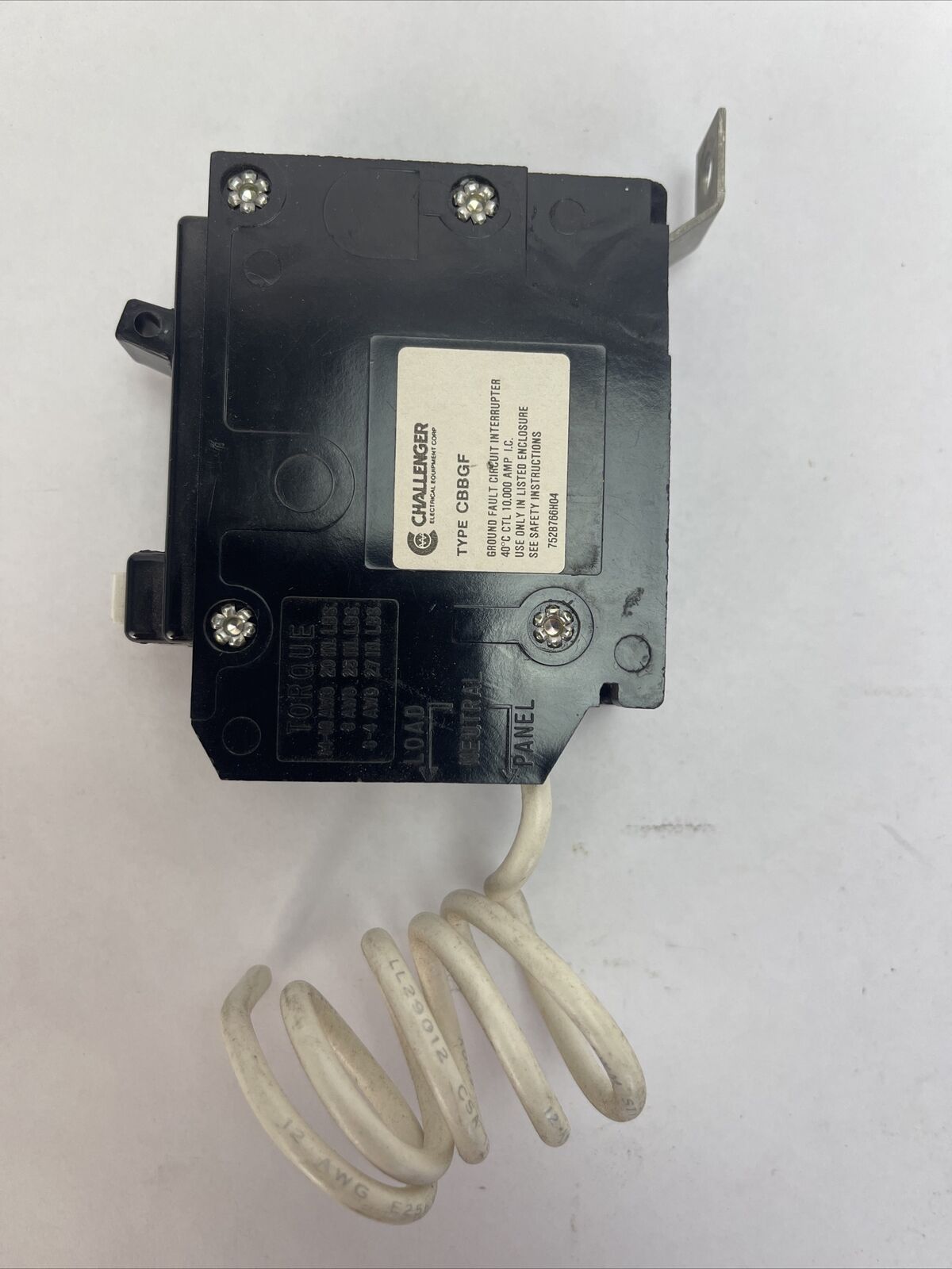 CHALLENGER CBBGF1020 GROUND FAULT INTERUPTER CIRCUIT BREAKER 20AMP 1P 120VAC