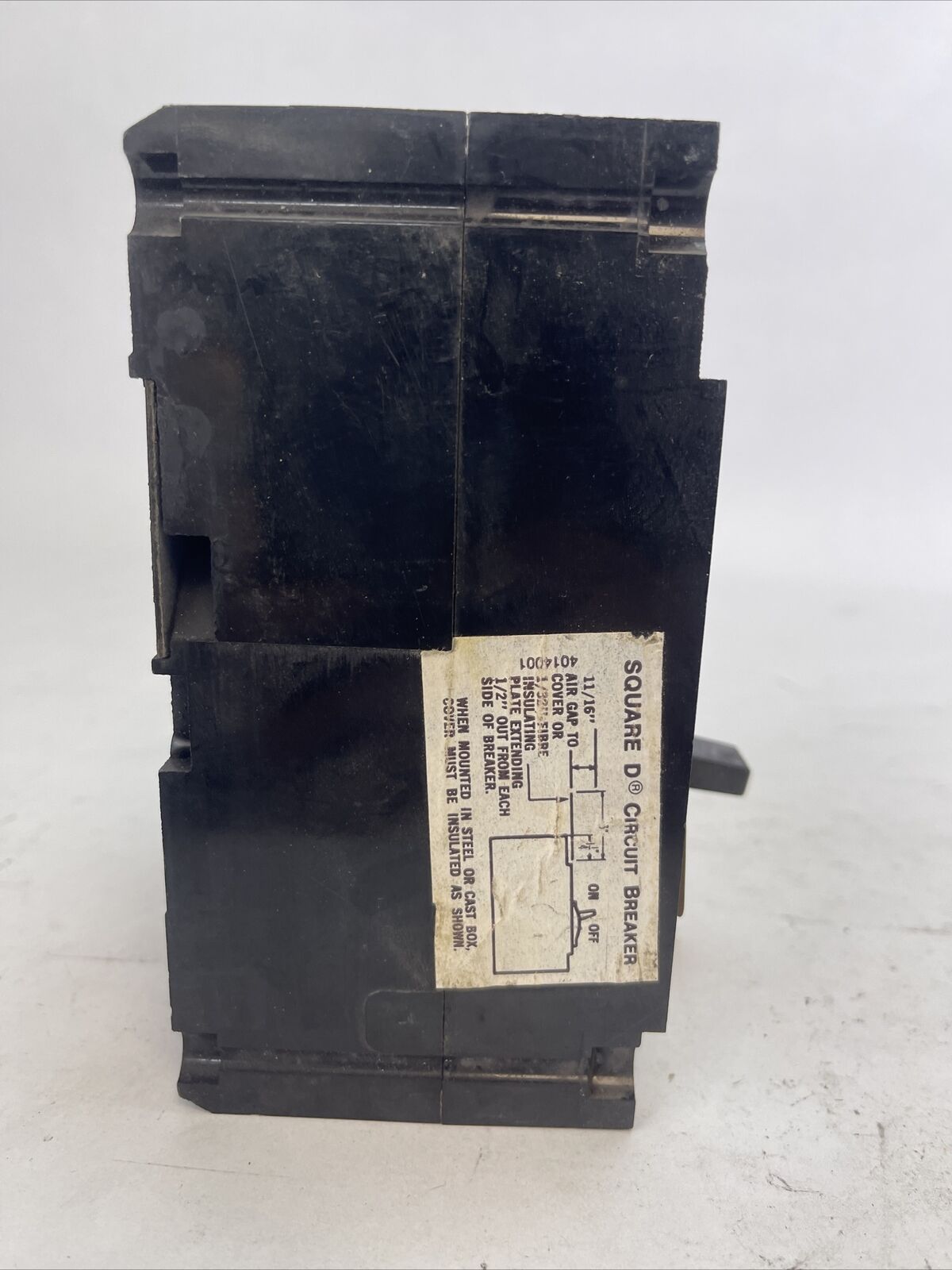 SQUARE D FAL3600712M ADJ. INST. TRIP CIRCUIT BREAKER 7AMP 600VAC 3POLE 18-70AMP