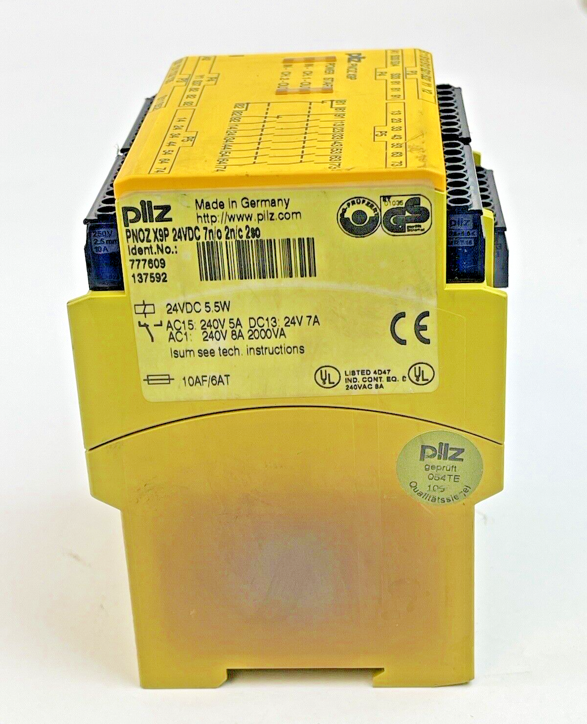 PILZ - PN0ZX9P 24VDC 7n/o 2n/c 2so - SAFETY RELAY SWITCH - 24VDC, 5.5 W