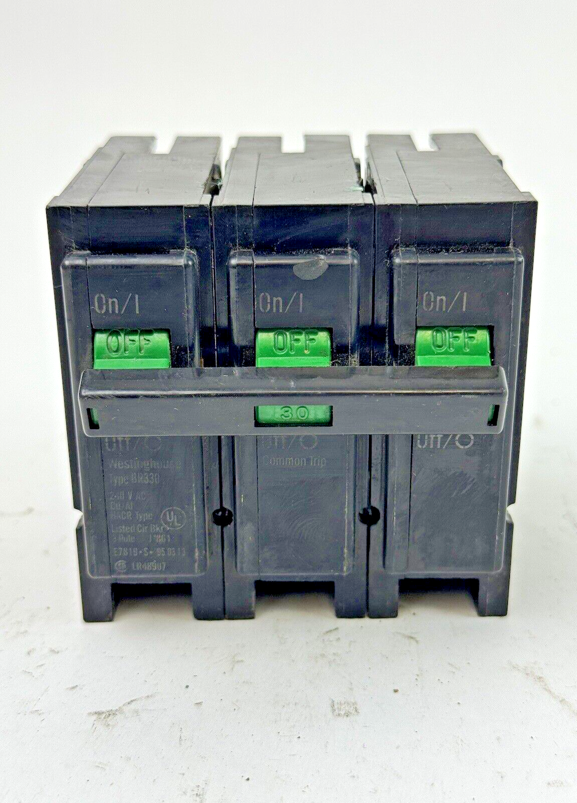 WESTINGHOUSE - BR330 - SNAP-IN CIRCUIT BREAKER - 3 POLE/30A/240 VAC