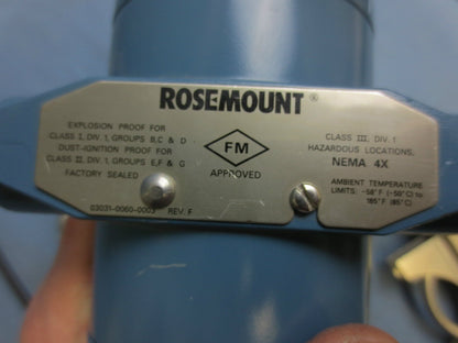 ROSEMOUNT 3051CG4A02A1AE5M5S5 SMART FAMILY TRANSMITTER HART w/ C305111124-0000