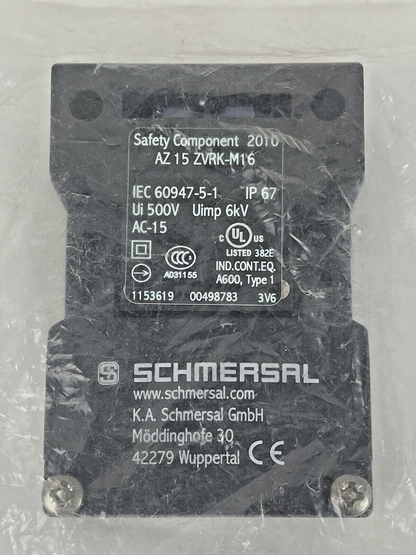 SCHMERSAL - AZ 15 ZVRK-M16 - SAFETY INTERLOCK SWITCH - AC-15, 500V