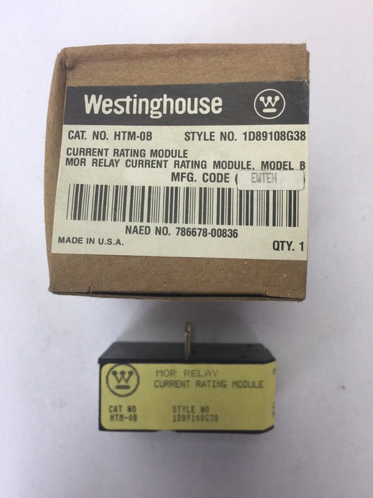 WESTINGHOUSE HTM-0B MOR RELAY CURRENT RATING MODULE MODEL B HEATER MODULE