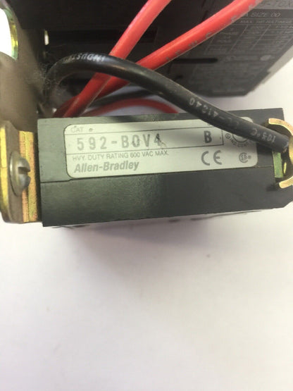 ALLEN BRADLEY 509-TOXD STARTER SER B 600VAC 9A 2HP COIL 120V 60HZ 110V 50HZ