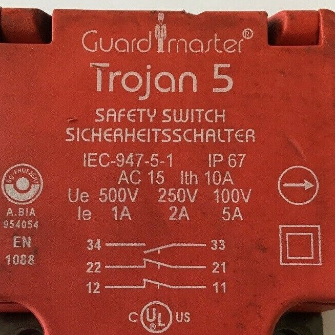 ALLEN BRADLEY 440K-T11202 SER. A GUARDMASTER TROJAN 5 SAFETY SWITCH
