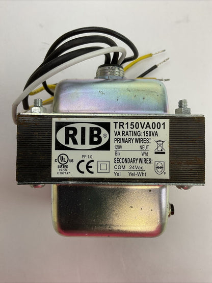 RIB TR150VA001 TRANSFORMER VA RATING 150VA PRIMARY 120V SECONDARY 24VAC