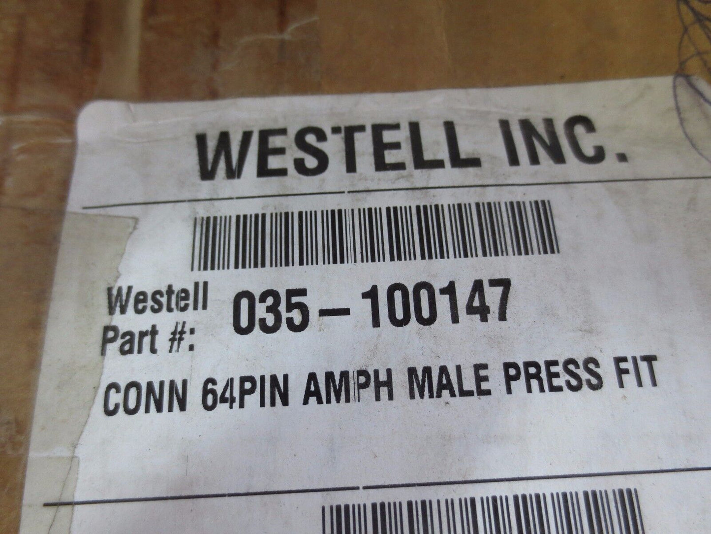 WESTELL 035-100147 / HB-000241 CONN 64PIN AMPH MALE PRESS FIT - LOT of 20 - NEW