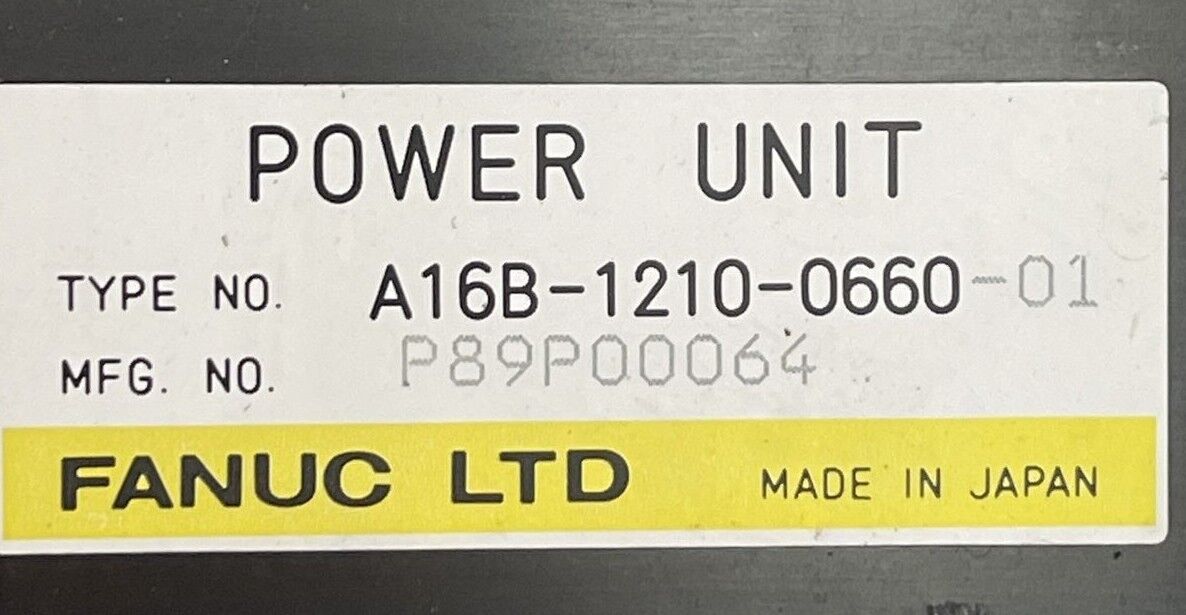 FANUC A16B-1210-0660-01 POWER UNIT