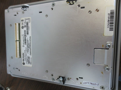ALLEN-BRADLEY 2711P-RDT7C Ser. C PANELVIEW PLUS w/ 2711P-RP1 Ser. G LOGIC MODULE