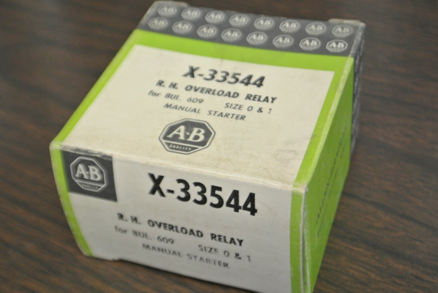 ALLEN-BRADLEY X-33544 R.H. OVERLOAD RELAY for 609 MANUAL STARTER / NEW SURPLUS
