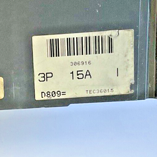 GENERAL ELECTRIC TEC36015 CIRCUIT BREAKER 15A 600VAC 3POLE