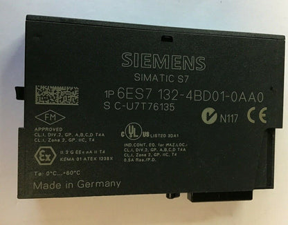 SIEMENS 6ES7 132-4BD01-0AA0 OUTPUT MODULE 4DO 24VDC/0.5A ***LOTOF2***