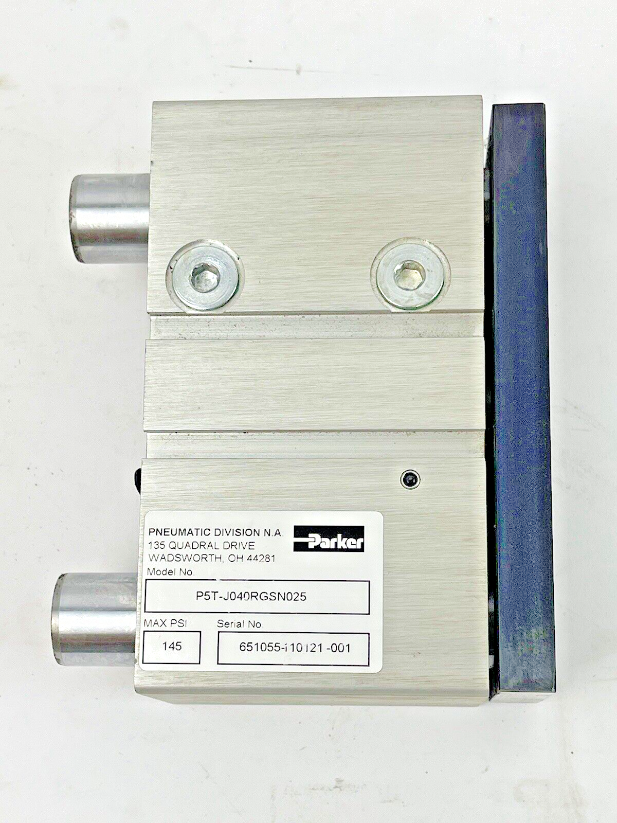 PARKER - P5T-J040RGSN025 - COMPACT GUIDED PNEUMATIC CYLINDER