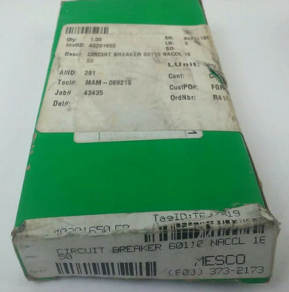SCHNEIDER ELECTRIC 60110 MULTI 9 C60 BREAKER 1P 10A 240VAC~ 60VDC