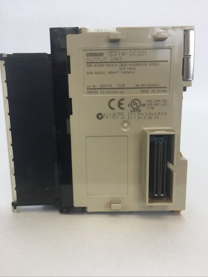 OMRON CJ1W-OC201 OUTPUT UNIT 24VAC