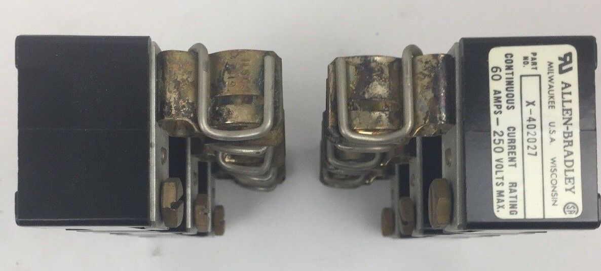 ALLEN BRADLEY 1491-N226 FUSE BLOCK 31-60 AMPS 250 VOLT 3 POLE SERIES A