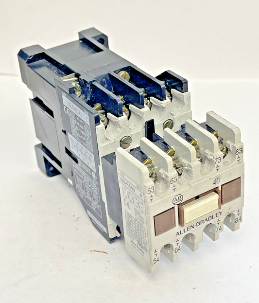 ALLEN BRADLEY - 700-F400A1 SER. C RELAY W/ 120V/60HZ COIL & 195-FA40 SER. A CONT