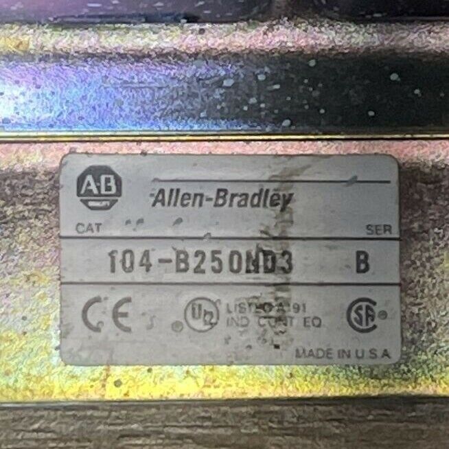 ALLEN BRADLEY 104-B250ND3 SER B REVERSING STARTER 600VAC 304A 3PH 300HP