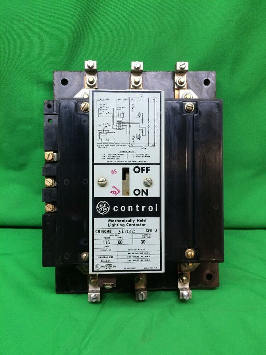 GENERAL ELECTRIC GE CR160MB 3102C CR160MB3102C MECHANICALLY HELD CONTACTOR SER A