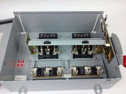 GE TH6661, MOD 10, Safety Switch, 30A, 600VAC/250DC, MAX H.P. 20, TYPE1-3R-5-12