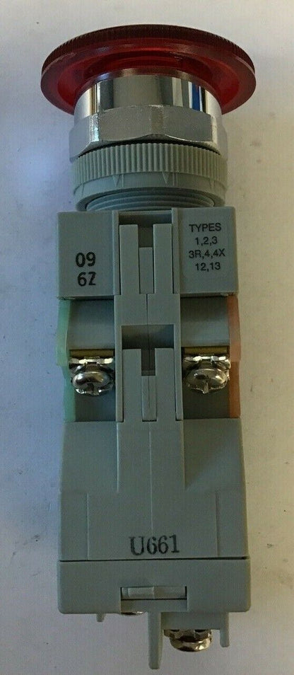 IDEC PUSH BUTTON AVLW424611-R 120-600VAC 110-600VDC