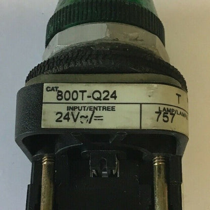 ALLEN BRADLEY 800T-Q24 GREEN LENS 30MM PILOT LIGHT 24VAC/DC SERIES T