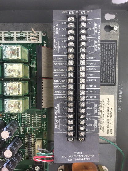 HONEYWELL W1092A1007 MOTOR CONTROL CENTER RCM 120VAC 3AMP