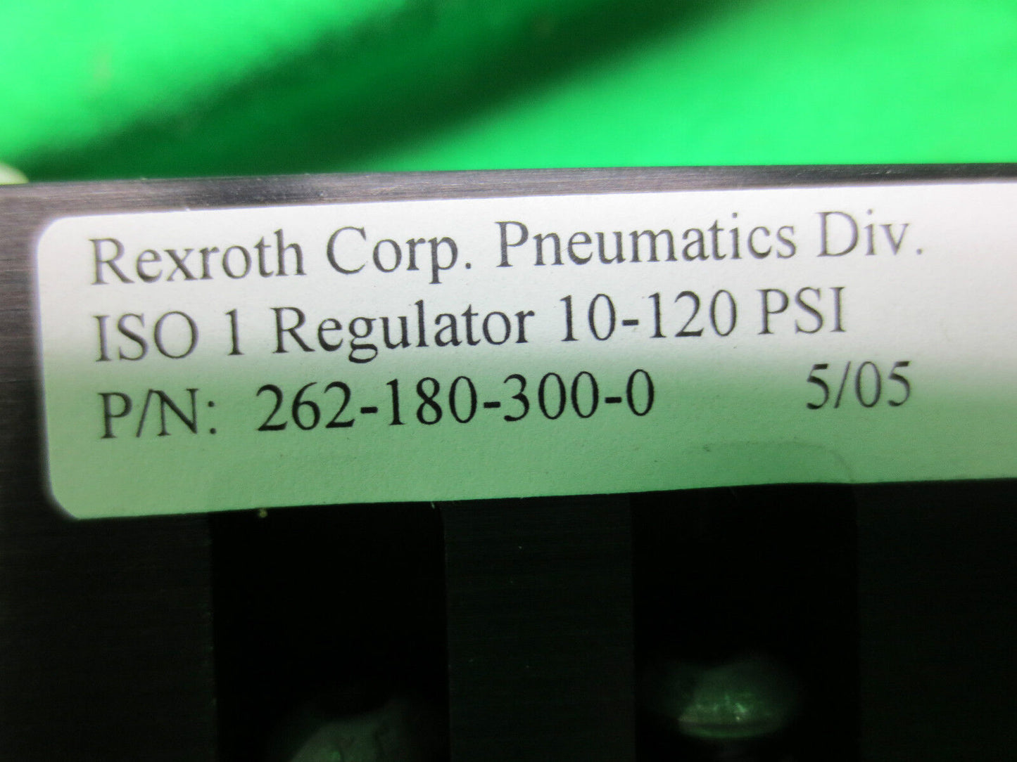 REXROTH CORP. PNEUMATIC DIV. ISO 1 REGULATOR 262-180-300-0