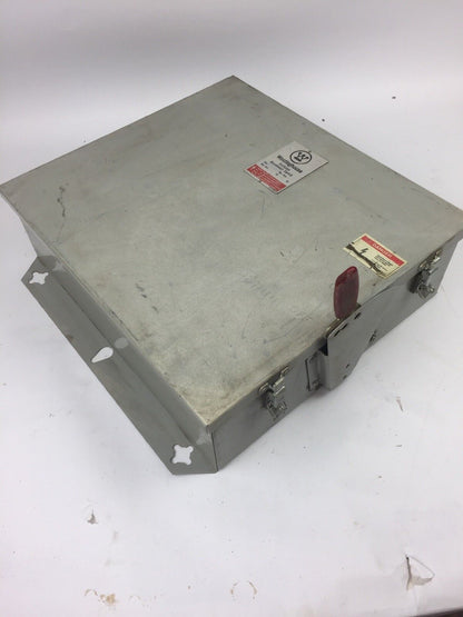 WESTINGHOUSE SDSN6030 DISCONNECT SWITCH 600 VAC 250 VDC 60 AMP 6 POLES