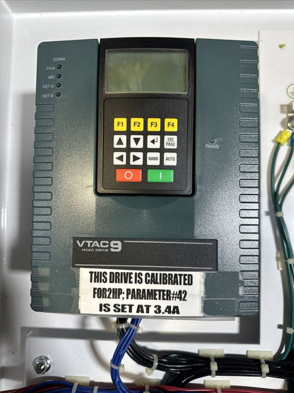 ROCKWELL AUTOMATION VTAC 9 HVAC DRIVE 9V241HRNB30 S7-640A-V9-2 460VAC 2HP 3PH