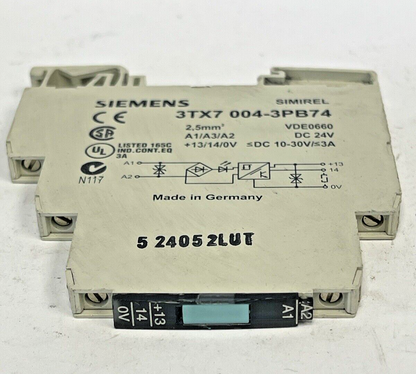 SIEMENS - 3TX7004-3PB74 - OUTPUT COUPLING LINK - 1 CO, SCREW TERMINAL 24 V AC/DC