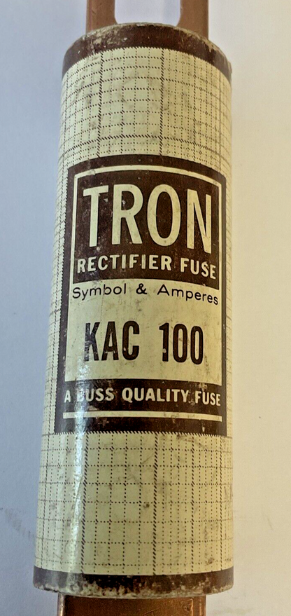 BUSSMANN KAC 100 TRON RECTIFIER FUSE***LOTOF4***