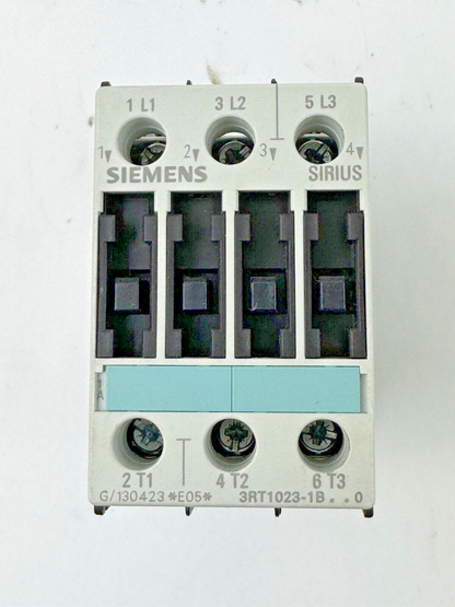 SIEMENS - SIRIUS - 3RT1023-1B..0 - 40A MOTOR STARTER CONTACTOR W/ 24VDC COIL