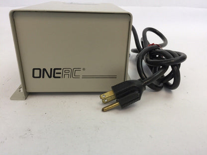 ONEAC CL1102 POWER CONDITIONER INPUT 120VAC 2.2A OUTPUT 120VAC 2.0A 60HZ 1 PHASE