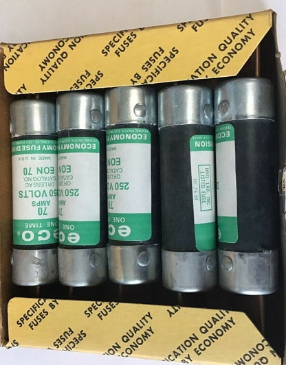 ECONOMY EON 70 ONE TIME ECO FUSES 250V 70A ***LOTOF5***