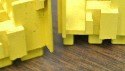 LOT of 3 / HONDA TERMINAL BLOCK MDL930 (?) / YELLOW / 20-TERMINALS / CHIPPED